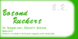 botond ruckert business card